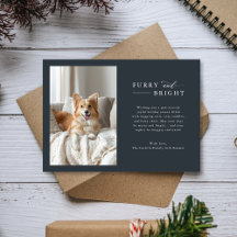 Furry & Bright Minimalistische Hond Kerst Donkere 