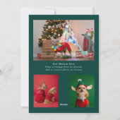 Furry Christmas Pet Foto Feestdagenkaart (Achterkant)