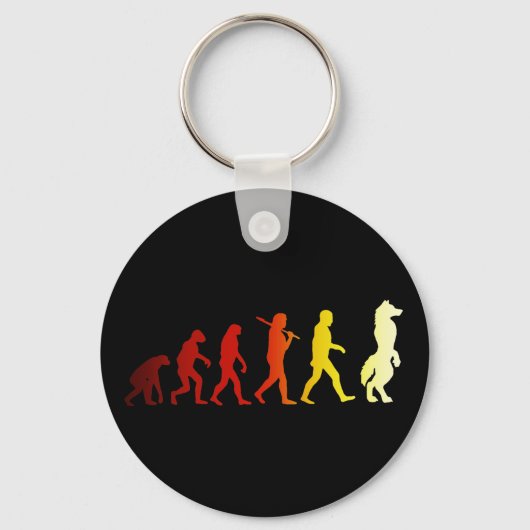 Furry-evolutie Sleutelhanger (Voorkant)