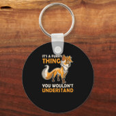 Furry Fandom Fursona Fursona Sleutelhanger (Voorkant)