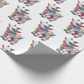 Furry feestelijke vrienden cadeaupapier (Hoek)