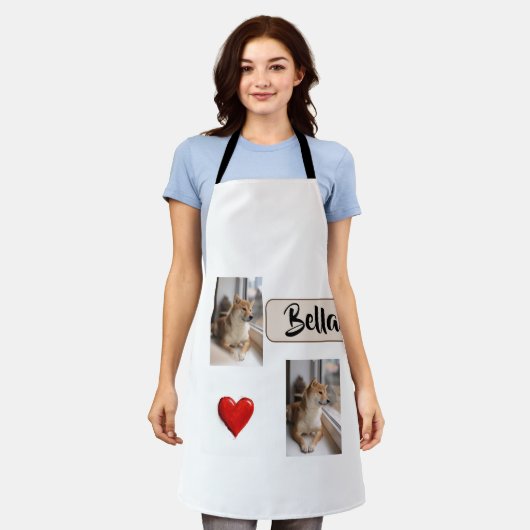 Furry Friend, Loving Mom – Personalized Apron Schort (Gedragen)
