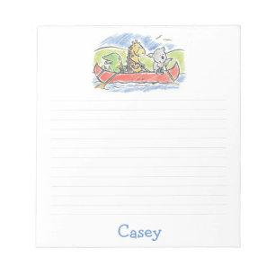 Furry Friends Canoe Note Pad Notitieblok