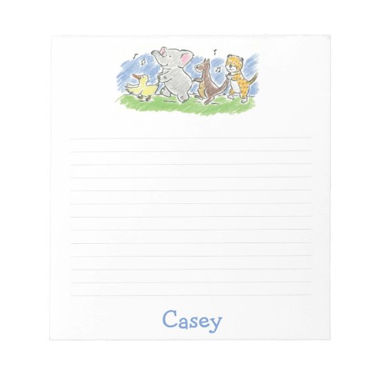 Furry Friends Conga Note Pad Notitieblok (Voorkant)