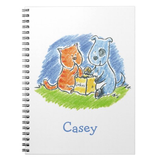 Furry Friends Cookies Spiral Carnet (Devant)
