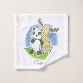 Furry Friends Peekaboo Kinder wasdoek Washandje
