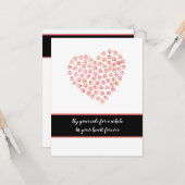 Furry hond kat sympathie zorg hart poten plat kaart (Voorkant / Achterkant in situ)