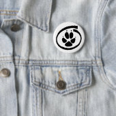 Furry Inside (Fox Paw)-badge Ronde Button 5,7 Cm (In situ)