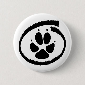 Furry Inside (Fox Paw)-badge Ronde Button 5,7 Cm