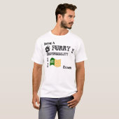 Furry is een verantwoordelijkheid t-shirt (Voorkant volledig)