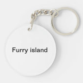 furry island fox and furry island mark key ring sleutelhanger (Achterkant)