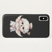 Furry Joy: Angel Wing Maltese Dog Puppy Gift Case-Mate iPhone Case (Achterkant (horizontaal))