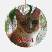 Furry Little Christmas | dubbelzijdig Keramisch Ornament (Achterkant)