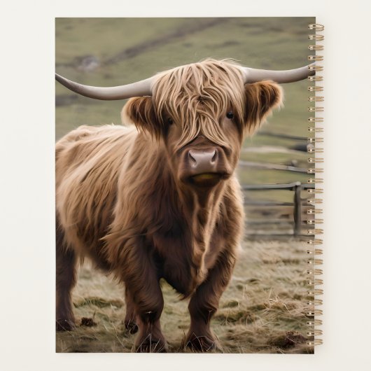 **"Furry Majesty : The Woolly Brown Highland Cow"* (Dos)