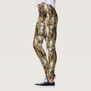 Furry Moments: een alpaca fotocollage Leggings