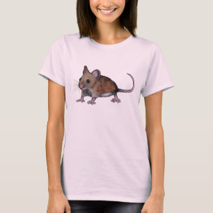 Furry Mouse, Realisme Kunst, Schattige beestje, Kn T-shirt