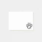 Furry Paw Print Post-it® Notes (Voorkant)