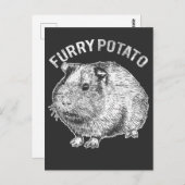 Furry potato Cute Pet Guinea Pig Lover Briefkaart (Voorkant / Achterkant)
