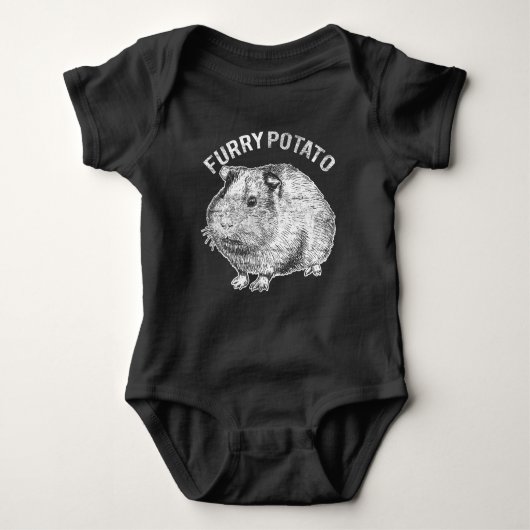 Furry potato Cute Pet Guinea Pig Lover Romper (Voorkant)