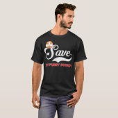 Furry Potato Guinea Pig Save the Furry Potato T-shirt (Voorkant volledig)