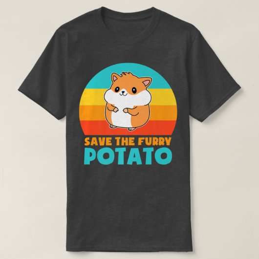 Furry Potato Guinea Pig T-shirt (Design voorkant)