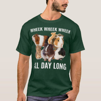 Furry Potato Guinea Pig Wheek Wheek Wheek de hele T-shirt