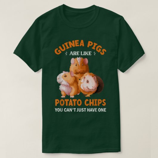 Furry Potato Guinee Pig Quote Pet T-shirt (Design voorkant)