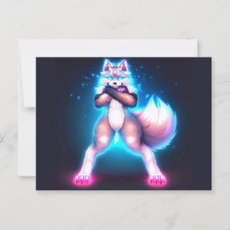 Furry Power Activate Briefkaart