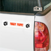 Furry Pride Pawprint-Bumpersticker Bumpersticker (Op Truck)