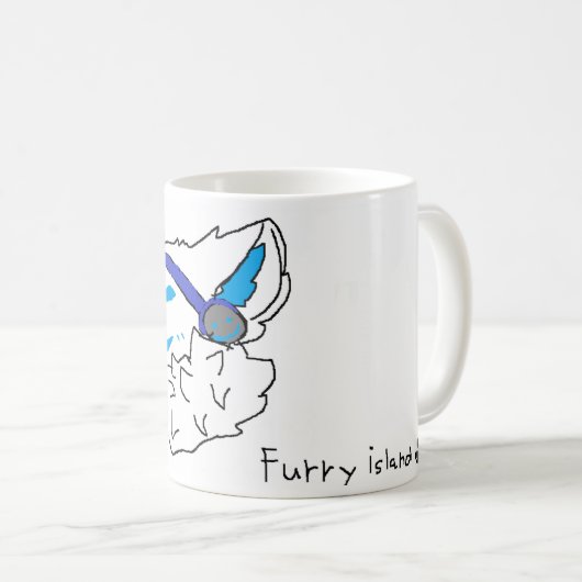 furry protogen mug (Devant droit)