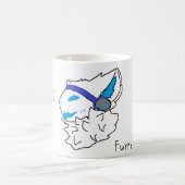 furry protogen mug koffiemok (Center)