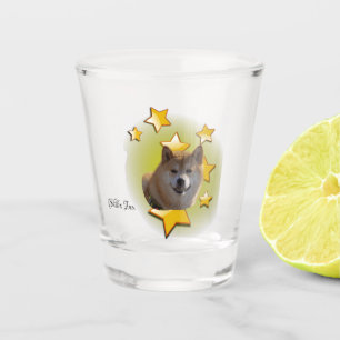 Furry Red Shiba Inu is een ster Shot Glas