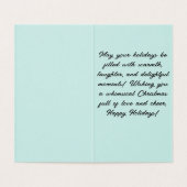 Furry Tidings of Joy! Kaart (Binnenkant ongevouwen)