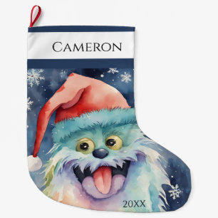 Furry Xmas Monster Grote Kerstsok