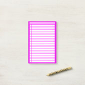 Fuschia Checklist Post-it® Notes (Op bureau)