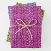 FUSCHIA DOODLE PARTY WRAPPER PAPIER (En situation)