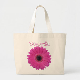 Fuschia Flower Jumbo Canvas tas