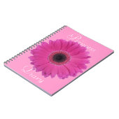 Fuschia Flower Princess Diary-laptop Notitieboek (Linkerzijde)