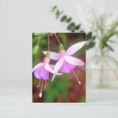 Fuschia Flowers Briefkaart (Staand voorkant)