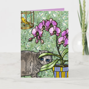 Fuschia, Kitty&Tweet (Kaart) Kaart