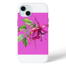Fuschia moderne iPhone 15 coque