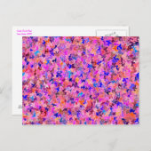 Fuschia Puzzle Briefkaart (Voorkant / Achterkant)