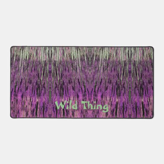 Fuschia rose violet et vert nature chose Abstraite (Recto)