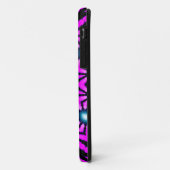 Fuschia Stropdas-Dye Peace Sign Case-Mate iPhone Case (Achterkant/links)