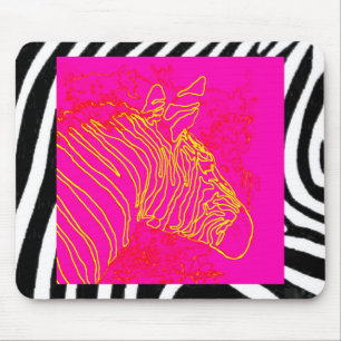 Fuschia Zebra Muismat
