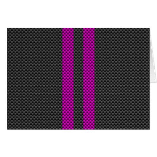 Fuschsia Pink Stripes en fibre de carbone (Devant horizontal)