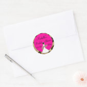 Fuscia Leopard Vrijgezellenfeest Stickers (Envelop)