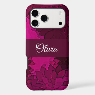Fuscia Nom Floral Rose Élégant