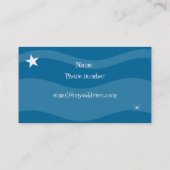 Fusée d'espace - cartes de visite (Dos)