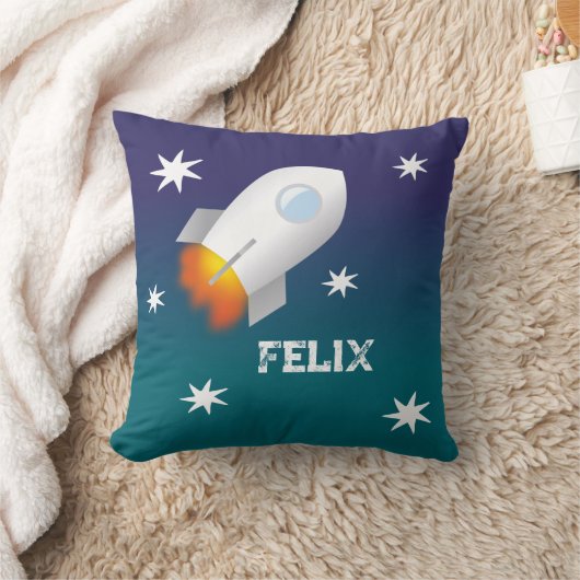 Fusée étoilée | oreiller personnalisable (Couverture)